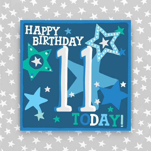 Picture of HAPPY BIRTHDAY 11 TODAY BLUE